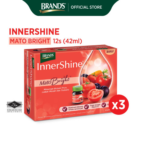 InnerShine Mato Bright 12's (42ml) 3 packs FOC 6 Bottles EOC Chocolate