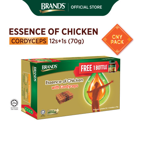 BRAND'S® Promo Pack Essence of Chicken with Cordycep Gift Pack 12 x 70g FOC 1 x 70g