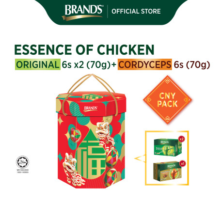 BRAND'S® Gift Pack Essence of Chicken 12 x 70g +BRAND'S® Gift Pack Essence of Chicken with Cordyceps 6 x 70g