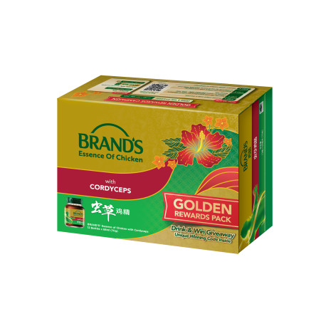 CNY 2026 BRAND’S Essence of Chicken with Cordyceps 12's (70gm)(Improve Qi & Immunity)