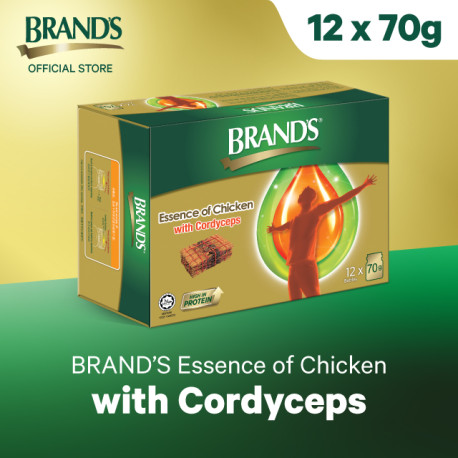 BRAND’S Essence of Chicken with Cordyceps 12's (70 gm)(Improve Qi & Immunity)
