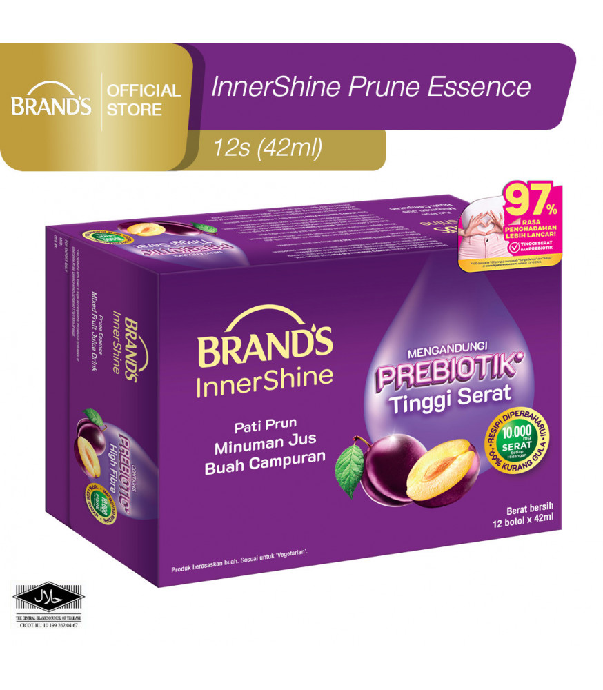 BRAND'S Innershine Prune Essence 12's (42ml)(For Radiant Skin & Promote Bowel Movement)