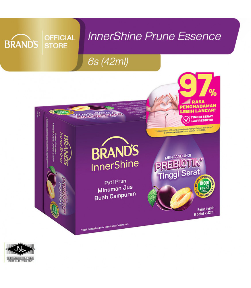 BRAND'S Innershine Prune Essence 6's (42ml)(For Radiant Skin & Promote Bowel Movement)