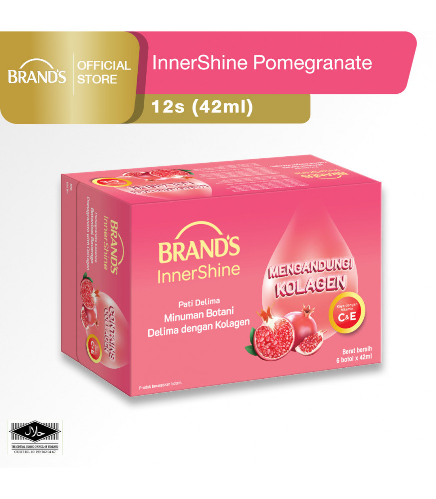InnerShine Botanical Beverage Pomegranate with Collagen 12s (42ml)